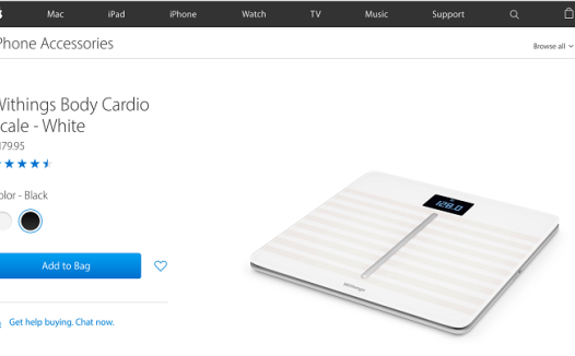 诺基亚Withings步Fitbit后尘：苹果下架智能医疗健康设备